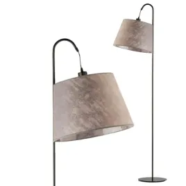 lampa-stojaca-podlogowa-szara-abazur-led-e27-do-pokoju-czytania-nowoczesna