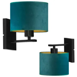 kinkiet-lampa-na-sciane-scienna-zielony-welurowy-abazur-led-e27-nowoczesny