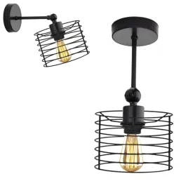 kinkiet-lampa-scienna-sufitowa-czarna-loftowa-led-e27-druciana-regulowana