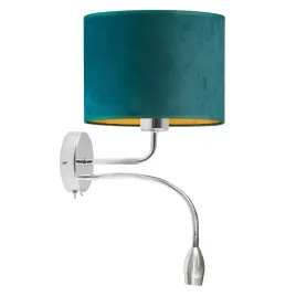 kinkiet-lampa-na-sciane-scienna-zielony-welurowy-abazur-led-e27-modny