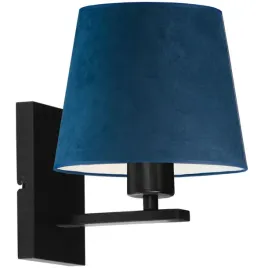 kinkiet-lampa-na-sciane-scienna-granatowy-welurowy-abazur-led-e27-modny