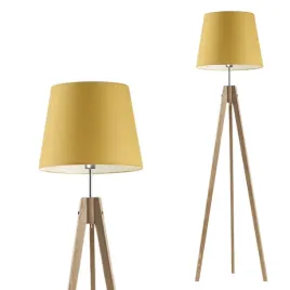 lampa-stojaca-podlogowa-musztardowa-drewniana-abazur-led-e27-trojnog-modna