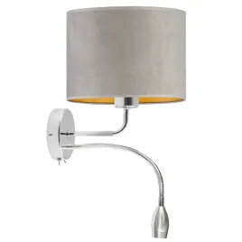 kinkiet-lampa-na-sciane-scienna-szary-welurowy-abazur-led-e27-nowoczesny