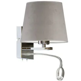 kinkiet-lampa-na-sciane-scienna-led-e27-szary-welurowy-abazur-nowoczesny