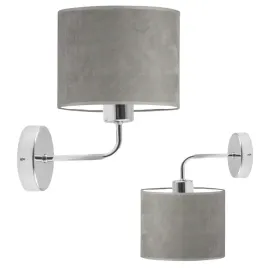 kinkiet-lampa-na-sciane-scienna-szary-welurowy-abazur-led-e27-nowoczesny