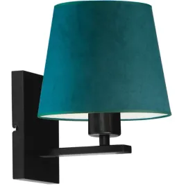 kinkiet-lampa-na-sciane-scienna-zielony-welurowy-abazur-led-e27-nowoczesny