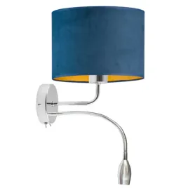 kinkiet-lampa-na-sciane-scienna-granatowy-welurowy-abazur-led-e27-modny
