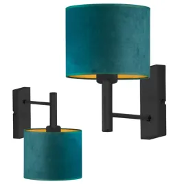 kinkiet-lampa-na-sciane-scienna-zielony-welurowy-abazur-led-e27-nowoczesny