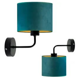kinkiet-lampa-na-sciane-scienna-zielony-welurowy-abazur-led-e27-modny