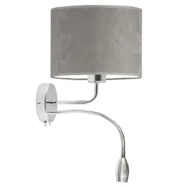 kinkiet-lampa-na-sciane-scienna-szary-welurowy-abazur-led-e27-nowoczesny