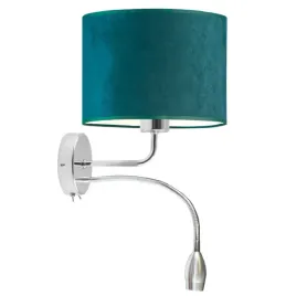 kinkiet-lampa-na-sciane-scienna-zielony-welurowy-abazur-led-e27-nowoczesny