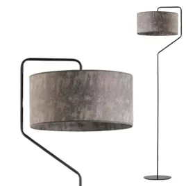 lampa-stojaca-podlogowa-szara-abazur-led-e27-do-pokoju-czytania-nowoczesna