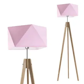 lampa-stojaca-podlogowa-drewniana-rozowa-led-e27-trojnog-abazur-nowoczesna