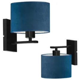 kinkiet-lampa-na-sciane-scienna-granatowy-welurowy-abazur-led-e27-modny