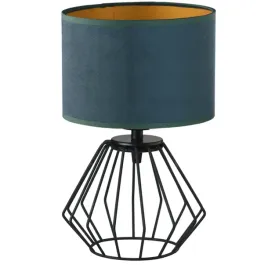 lampka-nocna-biurkowa-granatowa-welurowa-lampa-z-abazurem-led-e27-modna