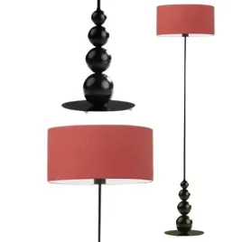 lampa-stojaca-podlogowa-czerwona-abazur-led-e27-do-salonu