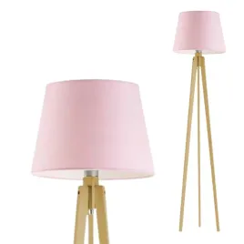 lampa-stojaca-podlogowa-drewniana-abazur-led-e27-do-salonu