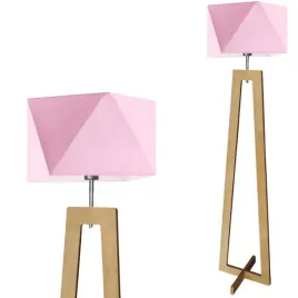 lampa-stojaca-podlogowa-rozowa-drewniana-led-e27-z-abazurem-do-pokoju-modna