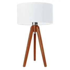 lampka-nocna-biurkowa-drewniana-stolowa-biala-trojnog-z-abazurem-led-e27