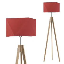 lampa-stojaca-podlogowa-drewniana-czerwona-led-e27-trojnog-abazur-modna