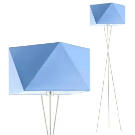 lampa-stojaca-podlogowa-niebieska-led-e27-abazur-trojnog-nowoczesna-modna