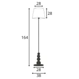 lampa-stojaca-podlogowa-ecru-abazur-led-e27-do-salonu-stan-nowy