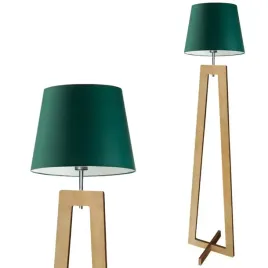 lampa-stojaca-podlogowa-zielen-drewniana-led-e27-z-abazurem-nowoczesna