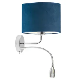 kinkiet-lampa-na-sciane-scienna-granatowy-welurowy-abazur-led-e27-modny