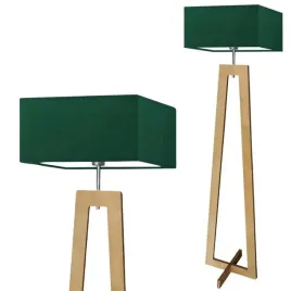 lampa-stojaca-podlogowa-zielona-drewniana-led-e27-z-abazurem-nowoczesna