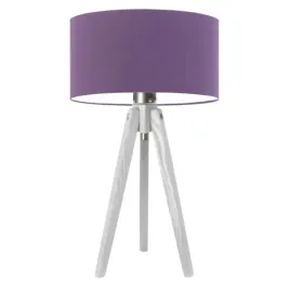 lampka-nocna-biurkowa-drewniana-stolowa-fioletowa-trojnog-abazur-led-e27
