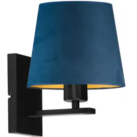 kinkiet-lampa-na-sciane-scienna-granatowy-welurowy-abazur-led-e27-modny