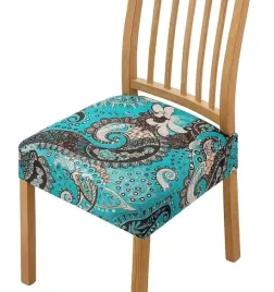 pokrowce-na-siedziska-krzesla-turkusowe-wzor-paisley-4-sztuki