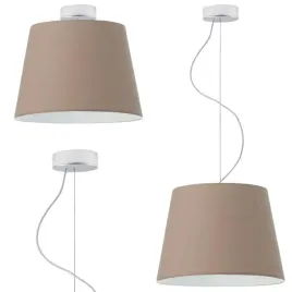 lampa-wiszaca-sufitowa-bezowa-regulowana-led-e27-abazur-zyrandol-nowoczesna