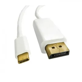 qoltec-50412-adapter-kablowy-1-m-displayport-usb-type-c-bialy