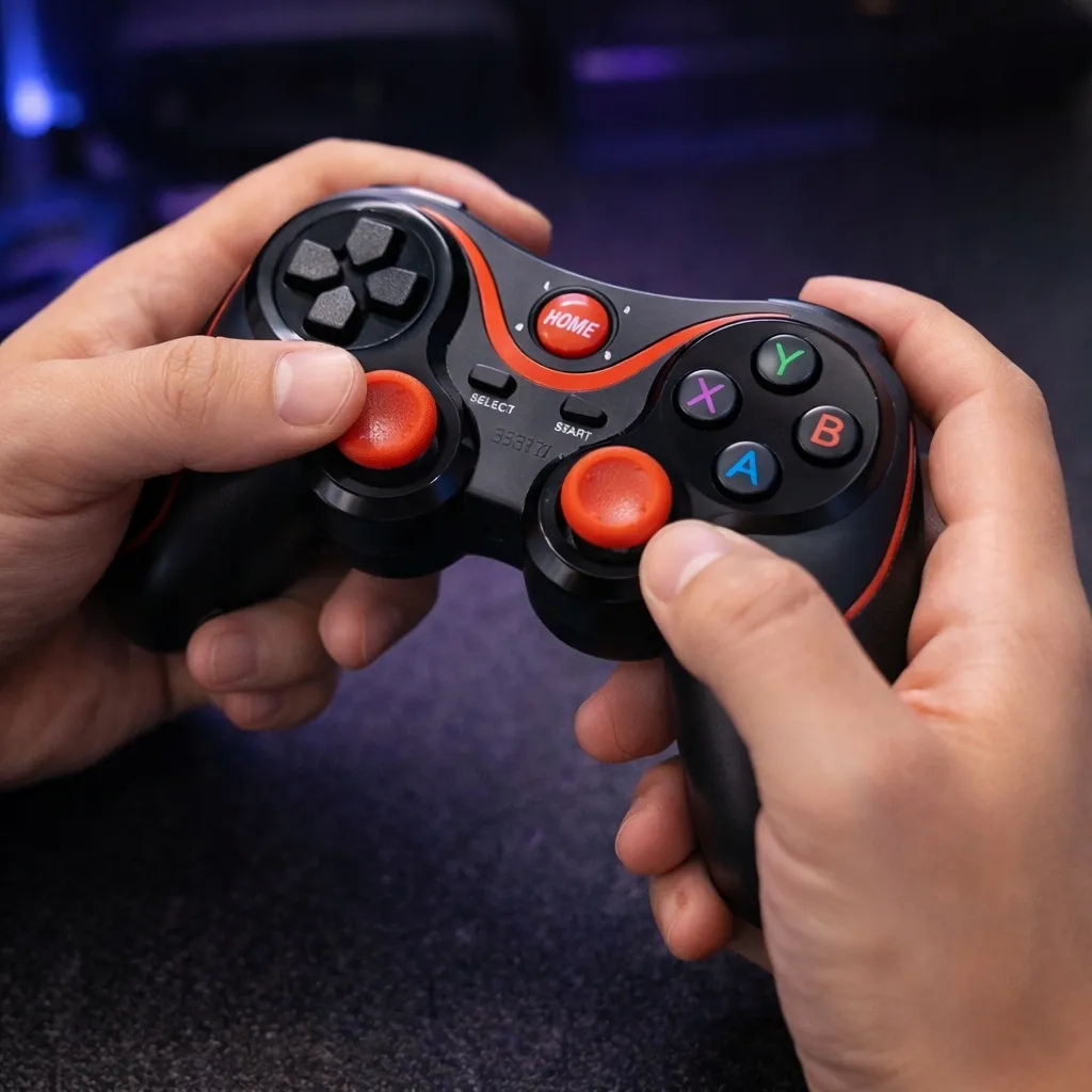 gamepad-x3-bluetooth-bezprzewodowy-android-tv-pc-uchwyt-stan-nowy