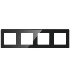 psmart-poczworna-ramka-czarna-szklo-do-urzadzen-serii-rm