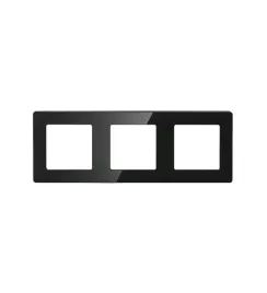 psmart-potrojna-ramka-czarna-szklo-do-urzadzen-serii-rm