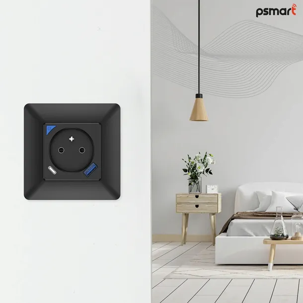 psmart-gniazdo-pomiar-usb-czarne-rm-zigbee-tuya-rodzaj-gniazdko