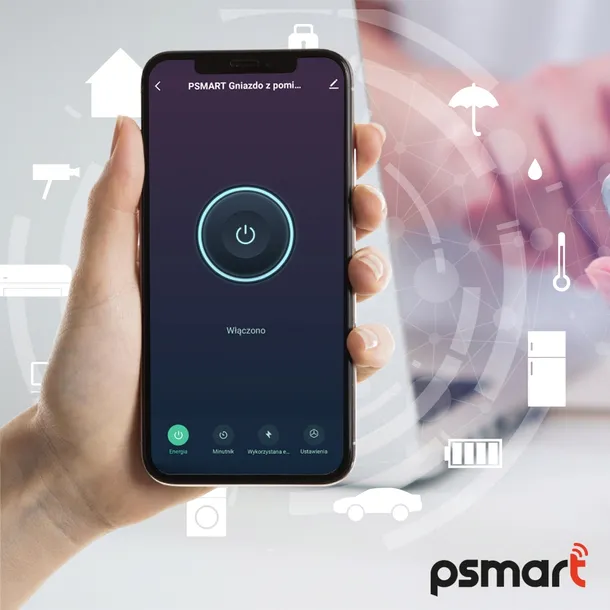 psmart-gniazdo-pomiar-usb-czarne-rm-zigbee-tuya-stan-nowy-komunikacja-zigbee