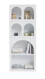 regal-nowoczesny-80cm-ozdobny-z-polkami-w-ksztalcie-lukow-biel-skandynawski