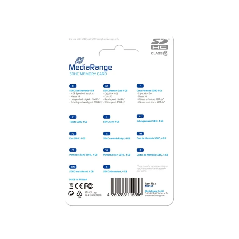 mediarange-4gb-sdhc-klasa-10