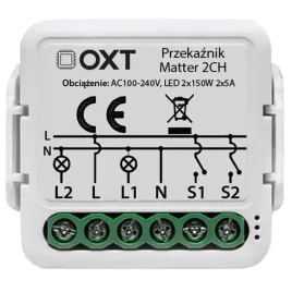 modul-oxt-przekaznik-2-obwody-oswietlenie-matter-wifi-homekit-google-home