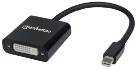 manhattan-152549-adapter-kablowy-0195-m-mini-displayport-dvi-i-czarny