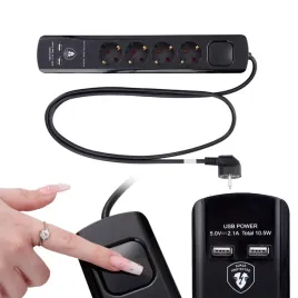 przedluzacz-zasilacz-listwa-przeciwprzepieciowa-4-gniazda-2x-usb-3680w