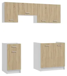 zestaw-mebli-kuchennych-180-cm-dab-sonoma-biel-5-elementow-komplet