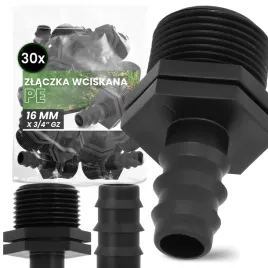 30x-zlaczka-pe-16x3-4-gz-wciskana-wtyk-lacznik-rur-systemu-nawadniania