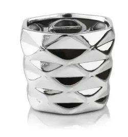 doniczka-ceramiczna-srebrna-15x125-cm-ozdobna-z-tloczeniami