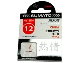 10szt-haczyk-haczyki-z-przyponami-sumato-jaxon-chika-12-ploc