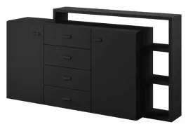komoda-z-nadstawka-bota-27-czarny-supermat