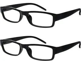 czarne-okulary-korekcyjne-3-50-do-czytania-2-sztuki